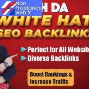 Mon freelance web : Je vais créer manuellement plus de 200 Backlinks SEO high da white hat